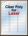 1.75" x .5" CLEAR LASER GLOSSY LABELS Thumbnail