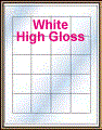 1.8" x 1.8" SQUARE GLOSS WHITE LABELS Thumbnail