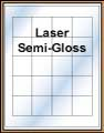 1.8" x 1.8"  WHITE SEMI-GLOSS for LASER Thumbnail