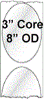 2" x 3" OVAL INKJET DOUBLE CAPACITY ROLL LABELS Thumbnail