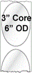 2" x 3" OVALS INKJET ROLL LABELS Thumbnail