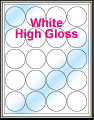 2" CIRCLE GLOSS WHITE LABELS Thumbnail