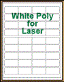 2" x 1" RECTANGLE WHITE POLY LASER LABELS Thumbnail