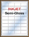 2" x 1" WHITE SEMI-GLOSS for INKJET Thumbnail