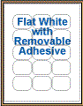 2.0625" x 1.625" RECTANGLE REMOVABLE WHITE  LABELS Thumbnail