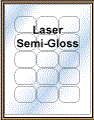 2.0625" x 1.625" WHITE SEMI-GLOSS for LASER Thumbnail