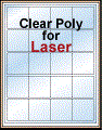 2" x 3" CLEAR LASER GLOSSY LABELS Thumbnail