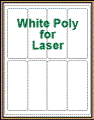 2" x 5" RECTANGLE WHITE POLY LASER LABELS Thumbnail