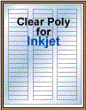 2.125" x 0.5" CLEAR GLOSSY LABELS Thumbnail