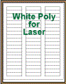2.125" x 0.5" RECTANGLE WHITE POLY LABELS Thumbnail
