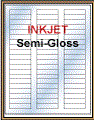 2.125" x 0.5" WHITE SEMI-GLOSS for INKJET Thumbnail