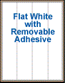 2.125" x 11" RECTANGLE REMOVABLE WHITE  LABELS Thumbnail