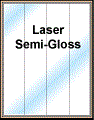 2.125" x 11" WHITE SEMI-GLOSS for LASER Thumbnail