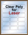 2.375" x 1.25" CLEAR LASER GLOSSY LABELS Thumbnail