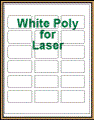 2.375" x 1.25" RECTANGLE WHITE POLY LASER LABELS Thumbnail