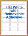 2.375" x 1.25" RECTANGLE REMOVABLE WHITE LABELS Thumbnail