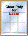 2.375" x 3.25" RECTANGLE CLEAR LASER GLOSSY LABELS Thumbnail