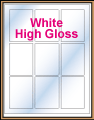 2.375" x 3.25" RECTANGLE GLOSSY WHITE LABELS Thumbnail