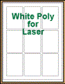 2.375" x 3.25" RECTANGLE WHITE POLY LASER LABELS Thumbnail