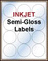 2.5" CIRCLE WHITE SEMI-GLOSS for INKJET Thumbnail