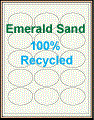 2.5" x 1.75" OVAL EMERALD SAND LABELS Thumbnail