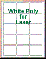 2.5" x 2" RECTANGLE WHITE POLY LASER LABELS Thumbnail
