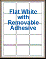 2.5" x 2" RECTANGLE REMOVABLE WHITE LABELS Thumbnail