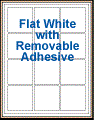 2.5" x 2.5" SQUARE REMOVABLE WHITE LABELS Thumbnail