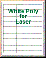 2.625" x .5" RECTANGLE WHITE LASER POLY LABELS Thumbnail