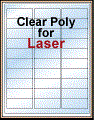 2.625" x 1" CLEAR LASER GLOSSY LABELS Thumbnail