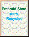 2.625" x 1.5" OVAL EMERALD SAND LABELS Thumbnail