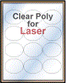 2.5" x 1.75" OVAL  CLEAR LASER GLOSSY LABELS Thumbnail