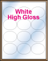 2.647" x 2.1" OVAL GLOSSY WHITE LABELS Thumbnail