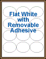 2.647" x 2.1" OVAL REMOVABLE WHITE LABELS Thumbnail