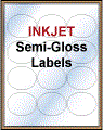 2.647" x 2.1" OVAL WHITE SEMI-GLOSS for INKJET Thumbnail