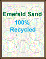 2.647" x 2.1" OVAL EMERALD SAND LABELS Thumbnail