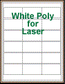 2.75" x 1.5" RECTANGLE WHITE POLY LASER LABELS Thumbnail