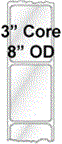 3.5" x 3.75" INKJET DOUBLE CAPACITY ROLL LABELS Thumbnail