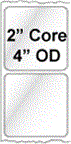 3.5" x 3.5" ROLL LABELS FOR COMPACT INKJET PRINTERS Thumbnail