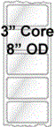 3" x 1.5" INKJET DOUBLE CAPACITY ROLL LABELS Thumbnail