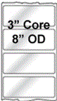 3" x 1" INKJET DOUBLE CAPACITY ROLL LABELS Thumbnail