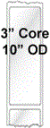 3" x 11" TRIPLE CAPACITY INKJET ROLL LABELS Thumbnail