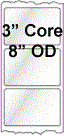 3" x 2.5" INKJET DOUBLE CAPACITY ROLL LABELS Thumbnail