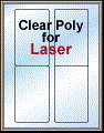 3" x 5" CLEAR LASER GLOSSY LABELS Thumbnail