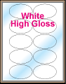 3.25" x 2" OVAL GLOSSY WHITE LABELS Thumbnail