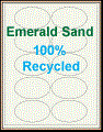 3.25" x 2" OVAL EMERALD SAND LABELS Thumbnail