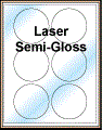 3.33" CIRCLE WHITE SEMI-GLOSS for LASER Thumbnail