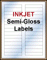 3.44" x .66" WHITE SEMI-GLOSS for INKJET Thumbnail