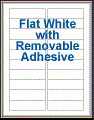 3.5" x 1" RECTANGLE REMOVABLE WHITE LABELS Thumbnail