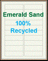 3.5" x 1" EMERALD SAND LABELS Thumbnail